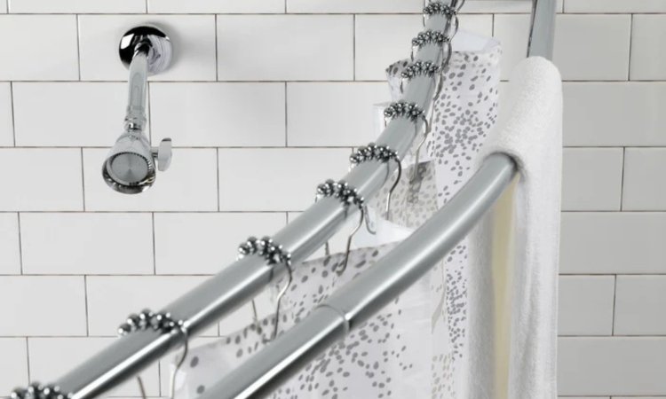 SS Double Shower Curtain Rods